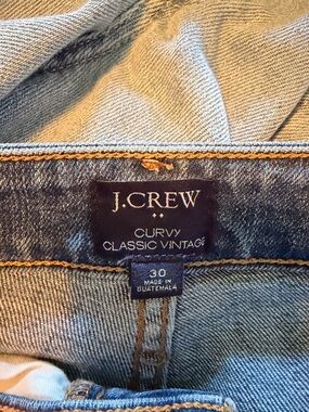 J. Crew Curvy Classic Vintage Jeans - Light Blue